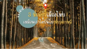 3 ที่เที่ยวเมืองไทย